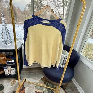 Ces Femme Coastal Granddaughter Waffle Knit Sweater Size S
